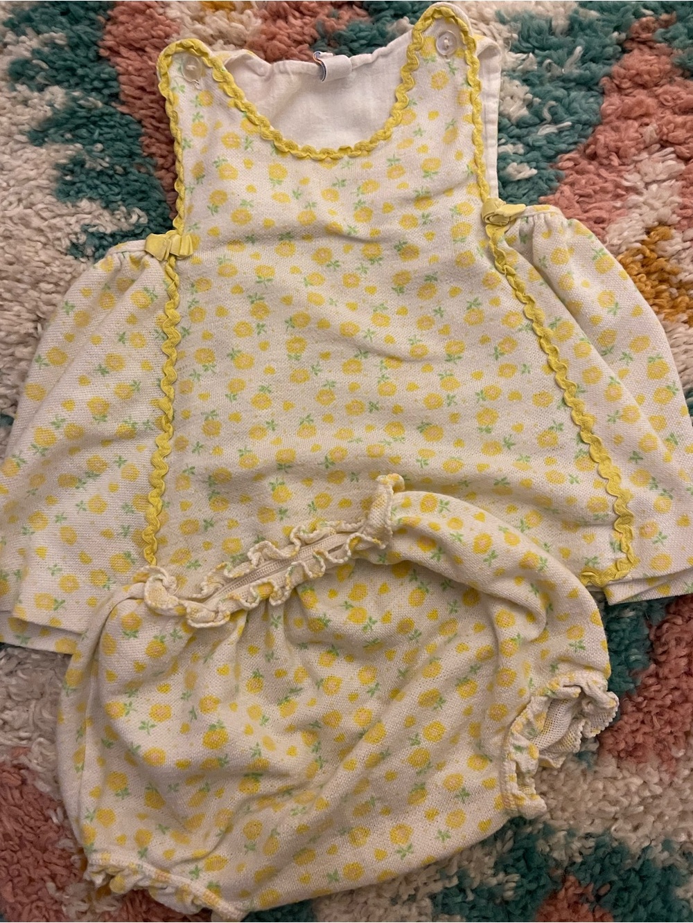 Vintage Carters Baby Floral Two Piece Set